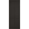 SpaceEasi Top Mounted Black Folding Track & Double Door  - Liberty 4 Panel Black Primed Door