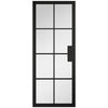 BlackRoom Divider - Malvern Clear Glass Prefinished Door Pair with Full Glass Sides