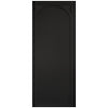 Top Mounted Black Sliding Track & Door - Melrose Panel Black Internal Door - Prefinished