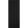 Top Mounted Black Sliding Track & Door - Mexicano Black Internal Door - Vertical Lining - Prefinished