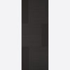Premium Single Sliding Door & Wall Track - Seis Charcoal Black Flush Door - Prefinished