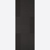 Premium Single Sliding Door & Wall Track - Seis Charcoal Black Flush Door - Prefinished