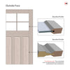 Made to Measure Exterior Skye Front Door - 45mm Thick - Six Colour Options - Double Glazing