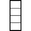 Value - Industrial Glazed Door Pair - Black Primed