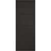 Top Mounted Stainless Steel Sliding Track & Double Door - Soho 4 Panel Black Primed Doors