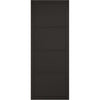 Top Mounted Stainless Steel Sliding Track & Door - Soho 4 Panel Black Painted Door - Prefinished