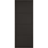 SpaceEasi Top Mounted Black Folding Track & Double Door  - Soho 4 Panel Black Painted Door - Prefinished