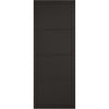 SpaceEasi Top Mounted Black Folding Track & Double Door  - Soho 4 Panel Black Primed Door