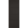 Premium Single Sliding Door & Wall Track - Soho 4 Panel Door - Black Painted - Prefinished
