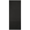 Top Mounted Black Sliding Track & Door - Sutton Panel Black Internal Door - Prefinished
