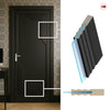 Urban Deco® Solid Wood Internal Door UK Made - Shadow Black Premium Primed - Bespoke Sizes