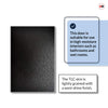 Carolina Black Grained Internal PVC Door - Suitable for Bathrooms
