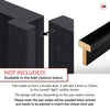 Arnhem Black Primed Internal Door Pair - Clear Glass