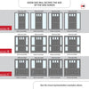 Exterior Georgian Blackwell 3L 6P Front Door with Two Sidelights - Customisable: Size, Colour, Glass and Sidelight Options