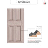 Exterior Georgian Blackwell 9 Panel Front Door and Frame - Colour Options