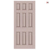 Exterior Georgian Blackwell 9 Panel Made to Measure Front Door - 57mm Thick - Six Colour Options