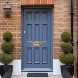 Image: Exterior Georgian Blackwell 9 Panel Made to Measure Front Door - 57mm Thick - Seven Colour Options