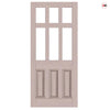 Exterior Georgian Blackwell Made to Measure Front Door - 45mm Thick - Seven Colour Options - Toughened Double Glazing - 6 Pane