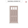 Exterior Georgian Blackwell 3L 6P Front Door and Frame - Colour and Glass Options