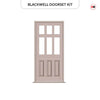 Exterior Georgian Blackwell 6L 3P Front Door and Frame - Colour and Glass Options