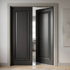 Blenheim Black Internal Door Pair - Prefinished