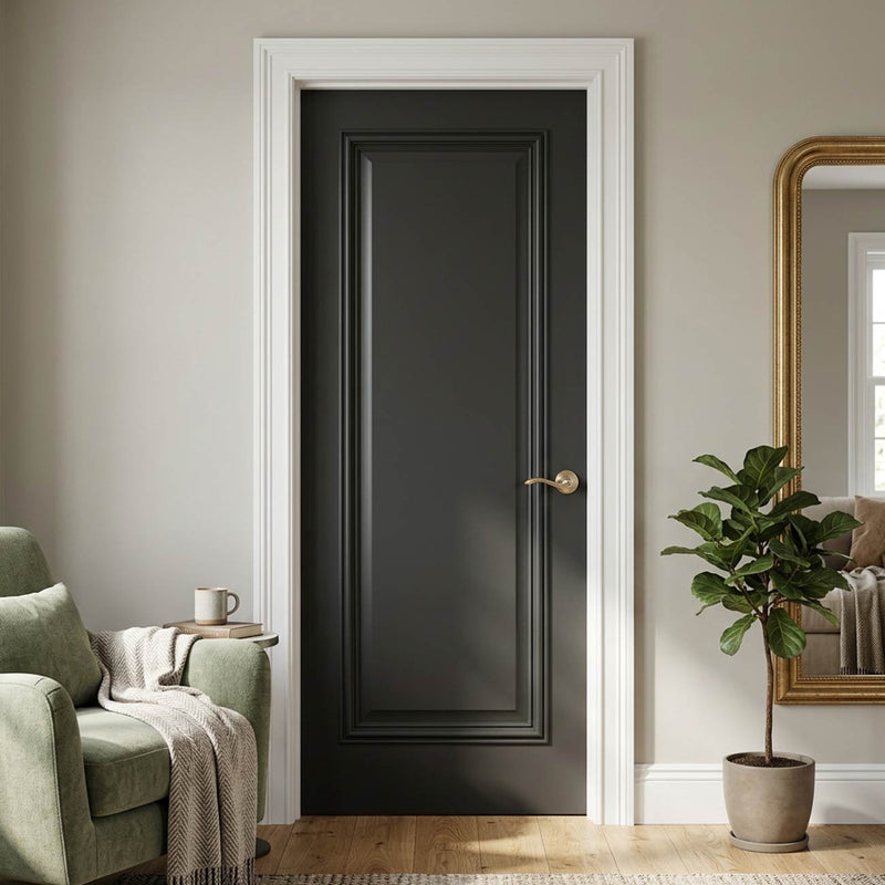 Blenheim Fire Internal Door Black Prefinished - 1/2 Hour Fire Rated