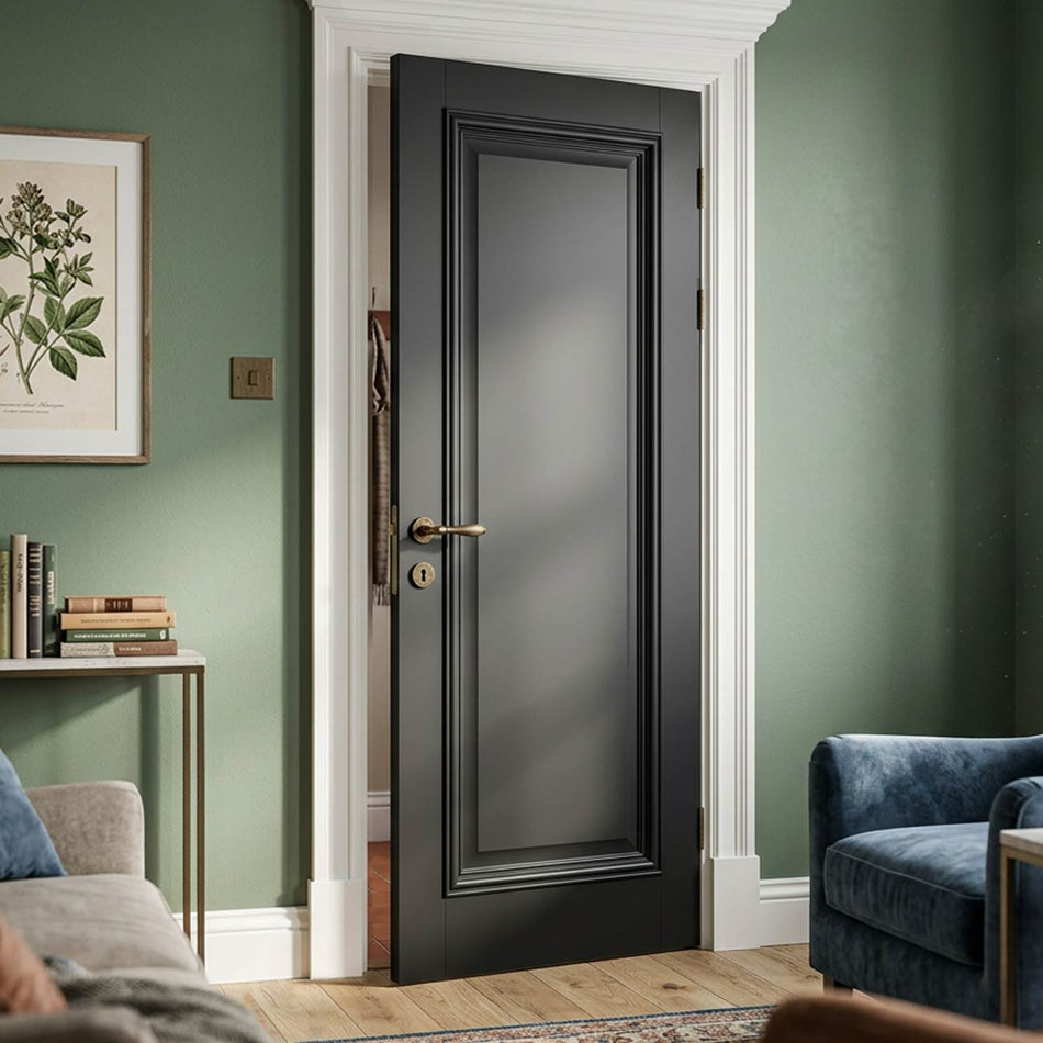 Blenheim Internal Door Black Prefinished