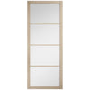 Soho Blonde Oak Internal Door Pair - Clear Glass - Prefinished