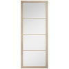 Soho Blonde Oak Internal Door - Clear Glass - Prefinished