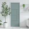 Boston 4 Panel Solid Wood Internal Door UK Made DD6311 - Eco-Urban® Sage Sky Premium Primed