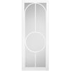 ThruEasi White Room Divider - Bowery Clear Glass Primed Door with Full Glass Side