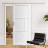 Single Sliding Door & Premium Wall Track - Eco-Urban® Breda 4 Panel Door DD6439 - 6 Colour Options