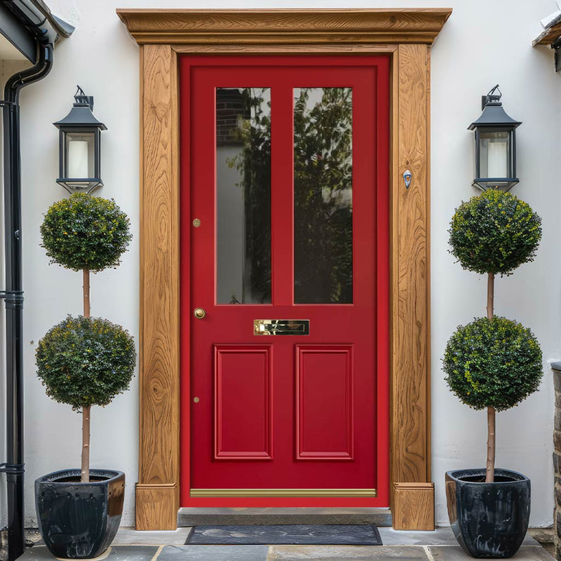 Exterior Colonial 2L 2P Front Door and Frame - Colour and Glass Options