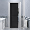 Brixton Black Single Evokit Pocket Door - Prefinished - Urban Collection