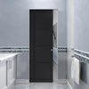 Brixton Black Single Absolute Evokit Pocket Door - Prefinished - Urban Collection