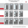 Exterior Victorian Bronte 1L 6P Front Door with Single Sidelight - Customisable: Size, Colour, Glass and Sidelight Options