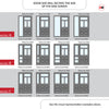 Exterior Victorian Bronte 3L 4P Front Door with Single Sidelight - Customisable: Size, Colour, Glass and Sidelight Options