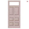 External Victorian Bronte Made to Measure Front Door - 45mm Thick - Seven Colour Options - Toughened Double Glazing