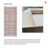 Exterior Victorian Bronte Made to Measure 7 Panel Front Door - 57mm Thick - Six Colour Options