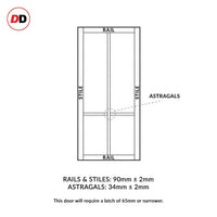 Eco-urban rails & stiles sizes diagram