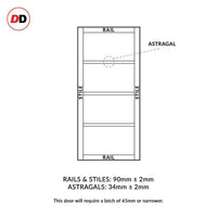 Eco-urban rails & stiles sizes diagram
