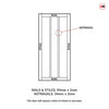 Cornwall 3 Panel Solid Wood Internal Door UK Made DD6404 - Eco-Urban - Colour Options