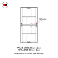 Eco-urban rails & stiles sizes diagram