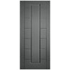 Cairngorm Slate Grey Grained Internal PVC Door - Suitable for Bathrooms