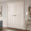 Cambridge White Primed Period Internal Door Pair