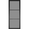 Camden Black Internal Door Pair - Prefinished - Tinted Glass - Urban Collection