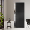 Camden Black Single Evokit Pocket Door - Prefinished - Urban Collection