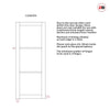 Camden Black Internal Door Pair - Prefinished - Tinted Glass - Urban Collection