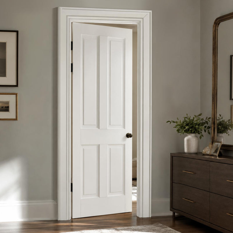 Canterbury 4 Panel DSN Shaker Internal Door - White Primed