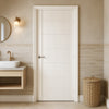 Carolina Lightly Grained Internal PVC Panel Door - Suitable for Bathrooms
